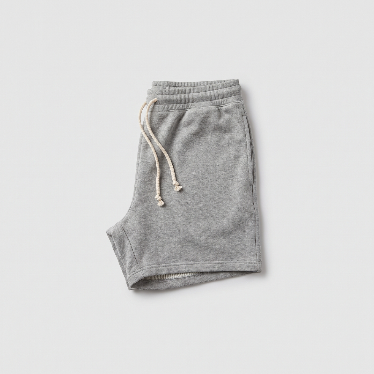French Terry Lounge Short in heather grey