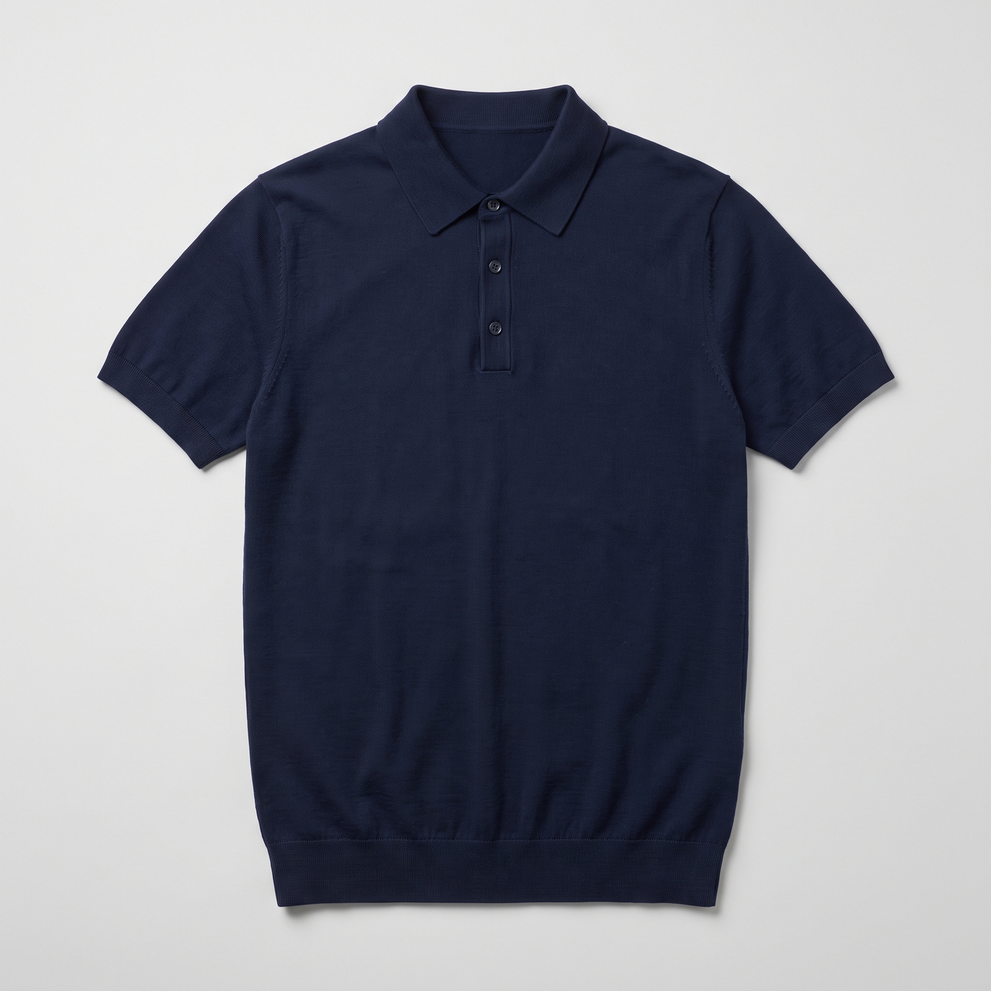 Knit Polo in navy