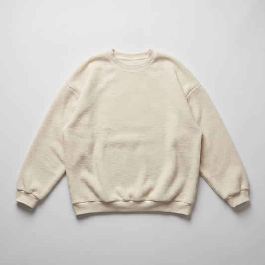 Oversized Crewneck in cream