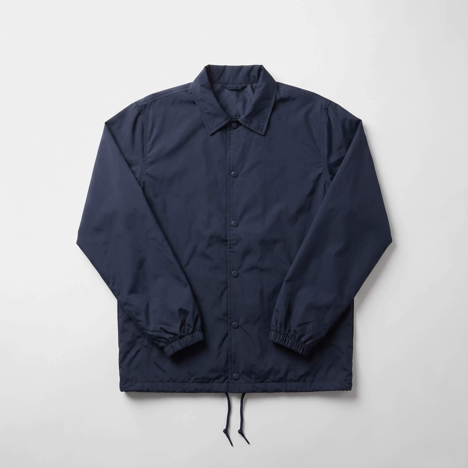 Nylon Coach Jacket in navy