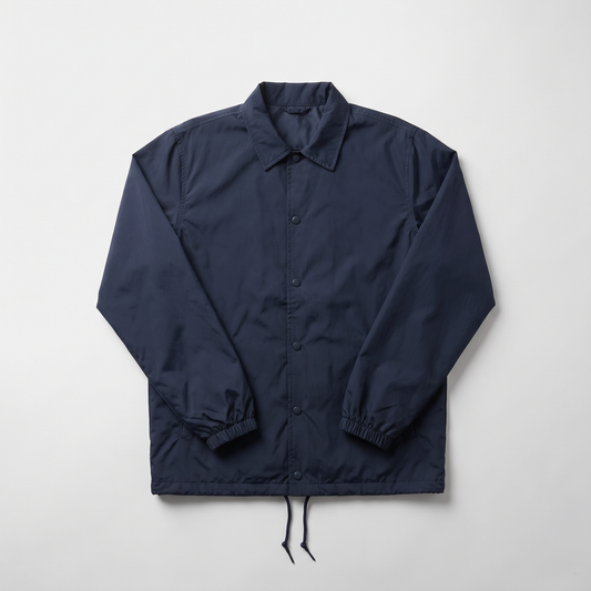 Nylon Coach Jacket in navy
