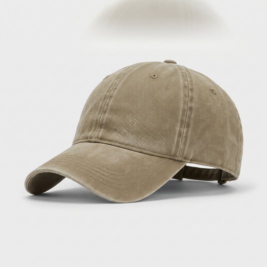 Washed Dad Cap in khaki