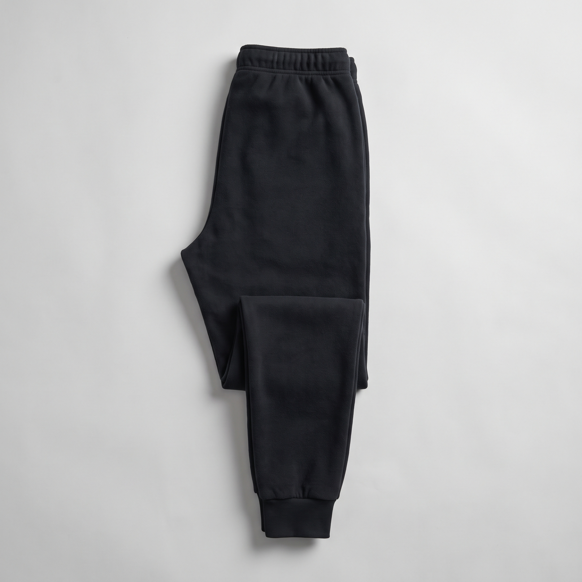 Tapered Fleece Jogger in black