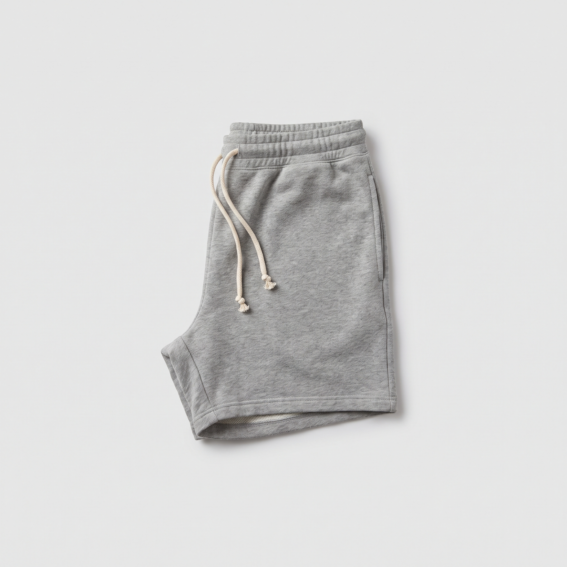French Terry Lounge Short in heather grey
