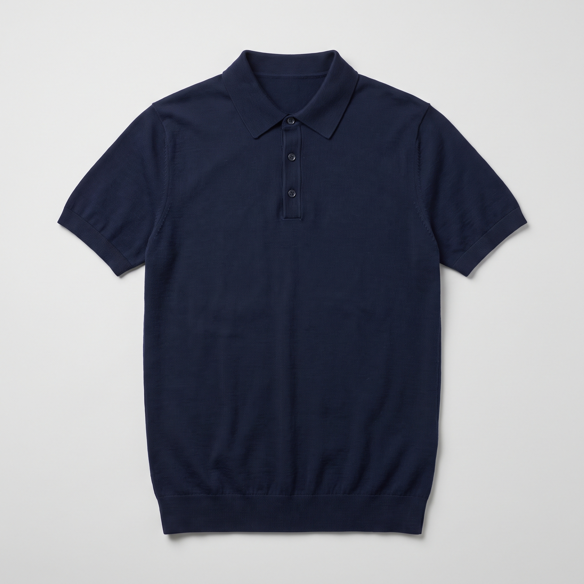 Knit Polo in navy