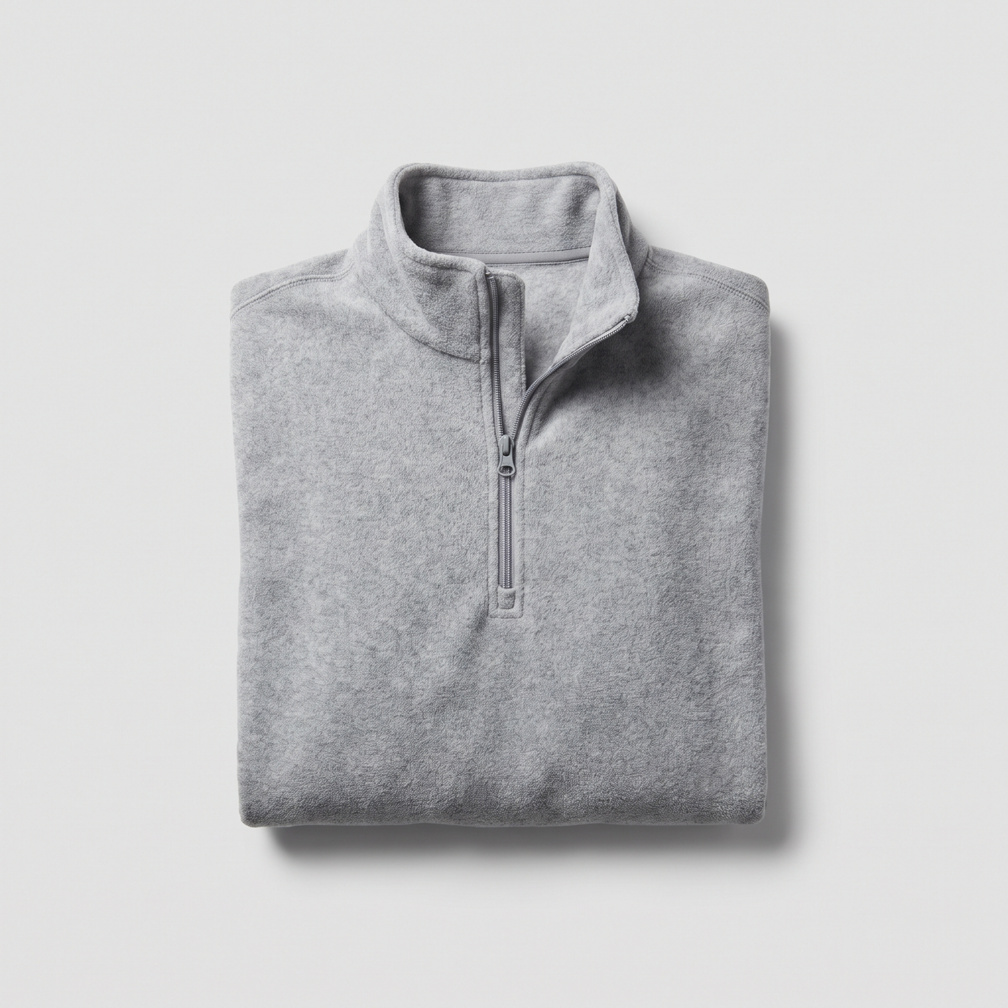 Quarter-Zip Pullover in light grey