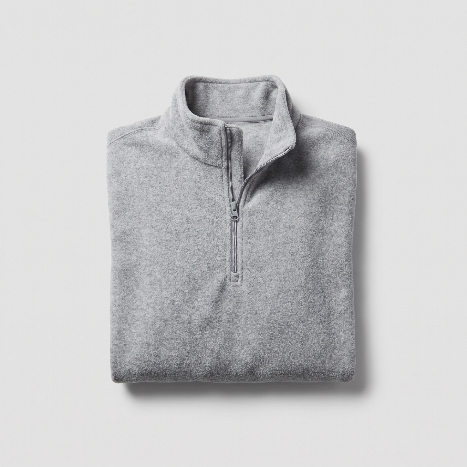 Quarter-Zip Pullover in light grey